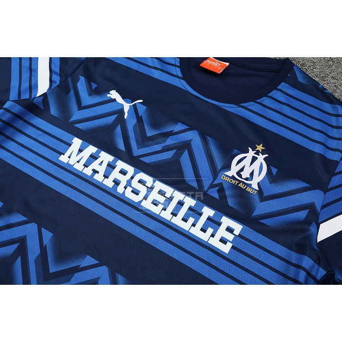 Chandal del Olympique Marsella Manga Corta 22-23 Azul - Pantalon Corto - Haga un click en la imagen para cerrar